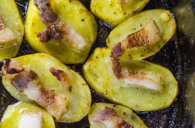 pastırma ile fırında patates