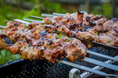 Barbekü domuz eti ızgara