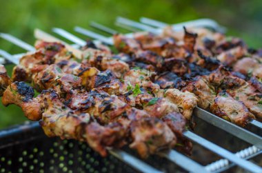 Barbekü domuz eti ızgara