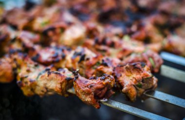 Barbekü domuz eti ızgara