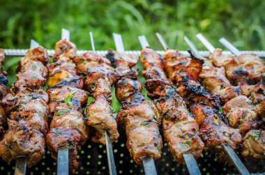 Barbekü domuz eti ızgara