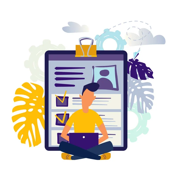 Illustratie Ontwerp Concept Witte Achtergrond Metafoor Voor Kandidaten Voor Vacatures — Stockfoto