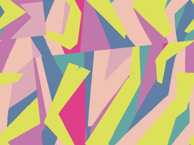 Geometrik Vektör deseni Memphis biçimi