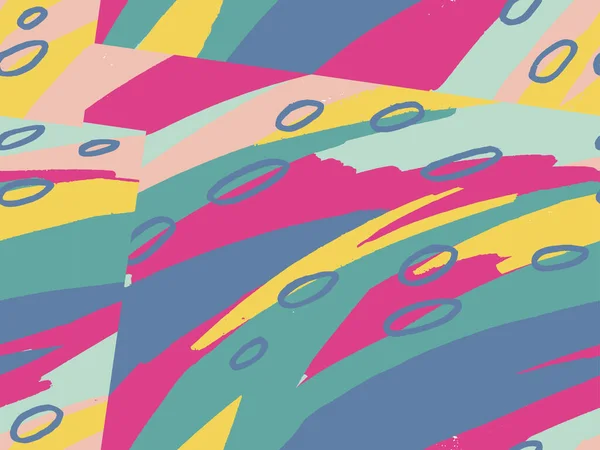 Patrón abstracto dibujado a mano con manchas dispuestas al azar — Vector de stock