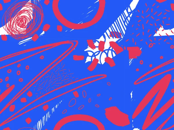 Patrón abstracto dibujado a mano con manchas dispuestas al azar — Archivo Imágenes Vectoriales