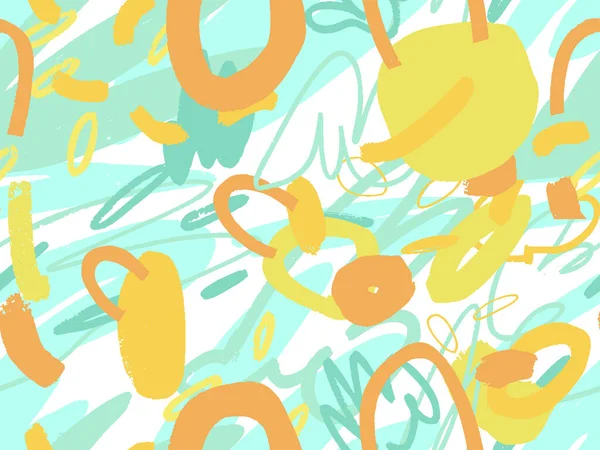 Hand-drawn abstract pattern with randomly arranged spots 