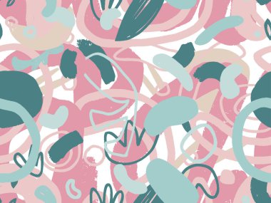 Geometrik Vektör deseni Memphis biçimi