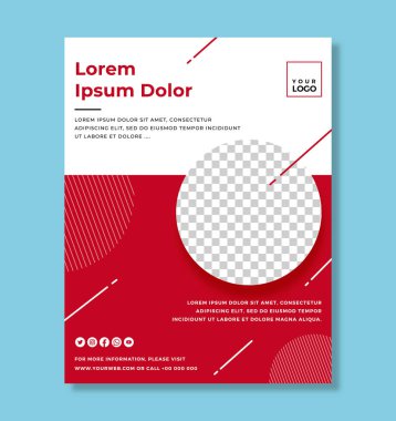 İşiniz veya etkinliğiniz için vektör poster şablonu. Broşür, dergi, poster, el ilanı, pankart olarak da kullanılabilir.