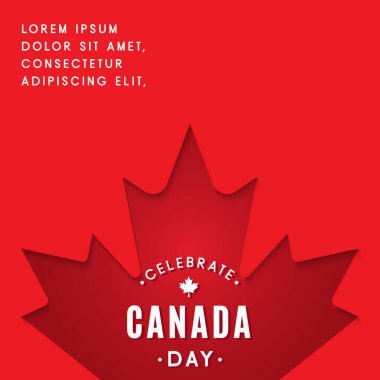 Vektör illüstrasyonu: Kanada günü konsepti