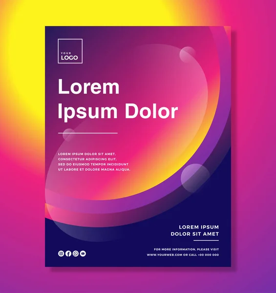 Moderne Vector Poster Template Voor Bedrijf Evenement Kan Ook Gebruikt — Stockfoto