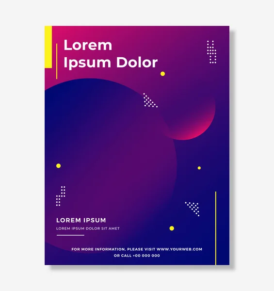 Moderne Vector Poster Template Voor Bedrijf Evenement Kan Ook Gebruikt — Stockfoto