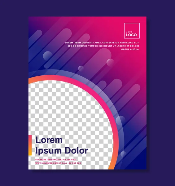İşiniz veya etkinliğiniz için modern vektör şablonu. Broşür, dergi, poster, el ilanı, pankart olarak da kullanılabilir.