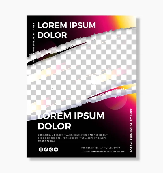 Vector Poster Template Voor Bedrijf Evenement Kan Ook Gebruikt Worden — Stockfoto