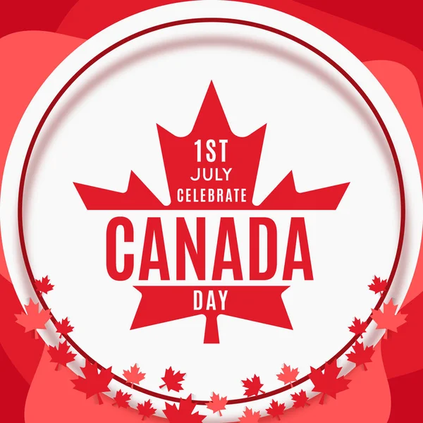 Illustrazione Vettoriale Canada Day Concept — Foto Stock