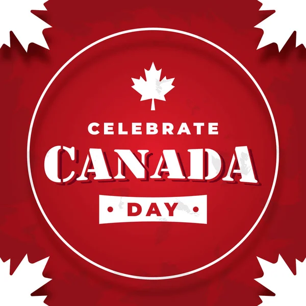 Illustrazione Vettoriale Canada Day Concept — Foto Stock