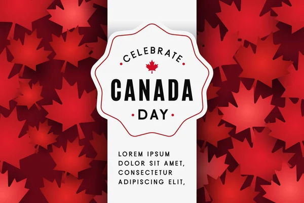 Illustrazione Vettoriale Canada Day Design — Foto Stock