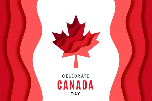 Vector Illustratie Canada Dag Concept — Stockfoto