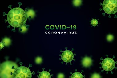 Coronavirus covid-19 pandemik arkaplan kavramı
