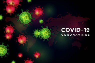 Coronavirus covid-19 pandemik arkaplan kavramı