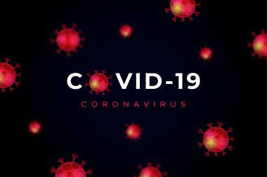 Bakteri enfeksiyonu veya Coronavirus arka plan şablonu