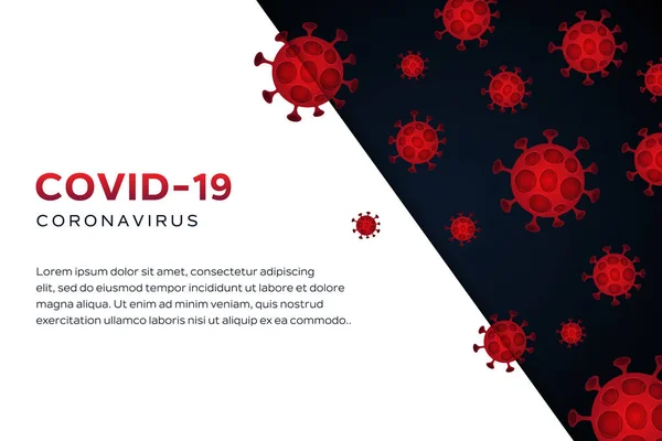Coronavirus Background Template Design — стокове фото