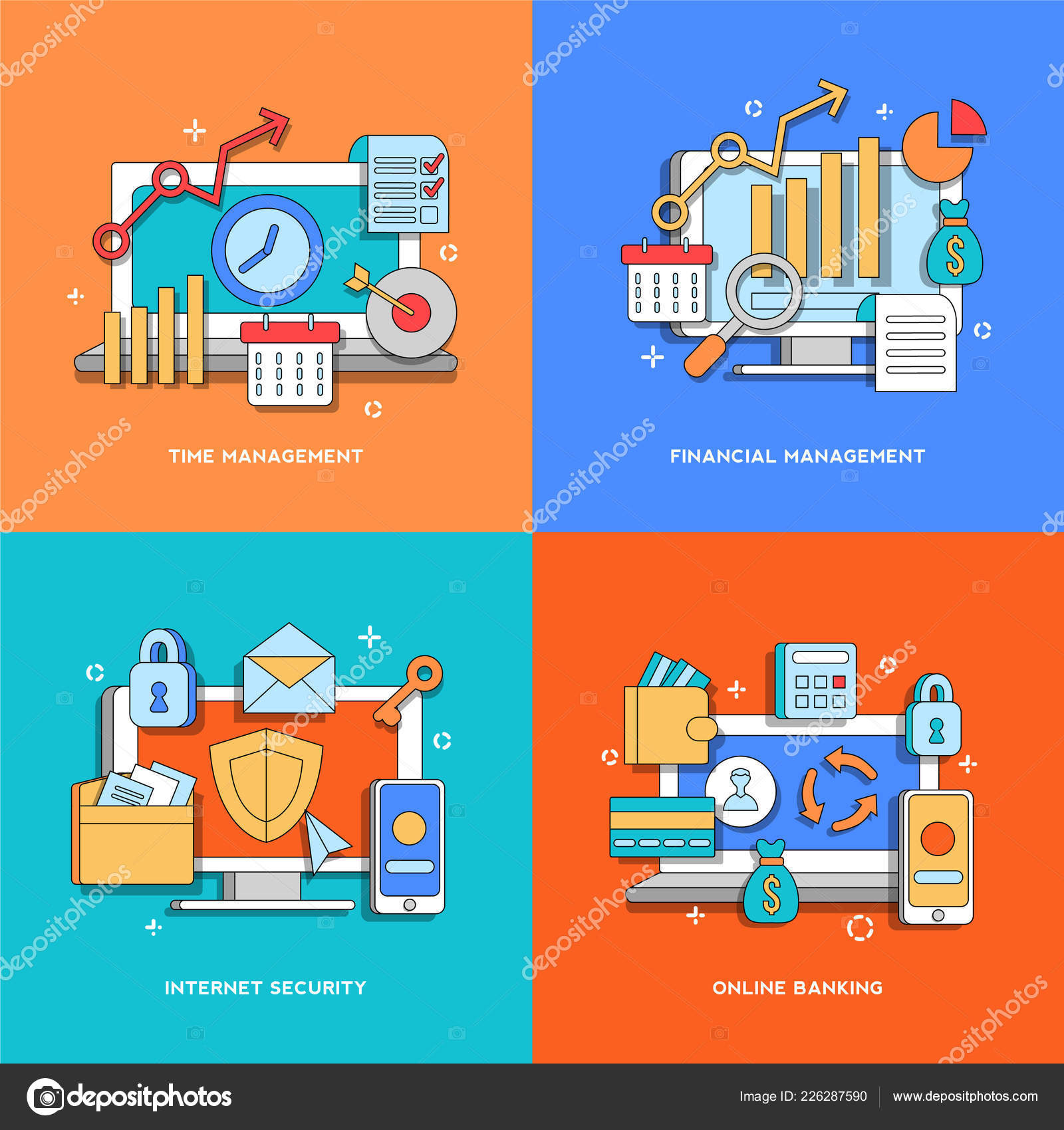 time management financial management internet security online financial management
