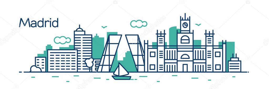 Madrid City. Vector illustration