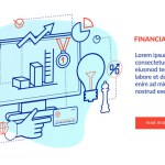 Data analysis flat line illustration Stock Vector Image by ©bloomua ...