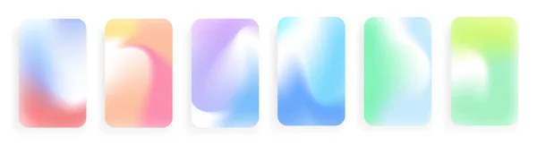 Fluid Color Set Liquid Gradient Forms Isolated Gradient Waves Splash Royalty Free Stock Illustrations