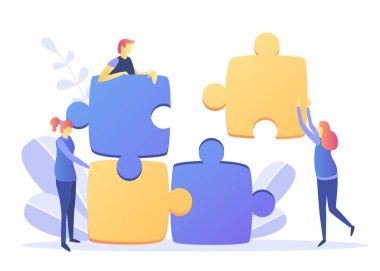 Takım çalışması, yeni çözümler promosyon ağı'ndaki arama için kavram. Büyük fikir, birlikte beyin fırtınası, yaratıcılık, yaratıcı fikirler, zihin, düşünme sembolü şirkette çalışan. Vektör çizim