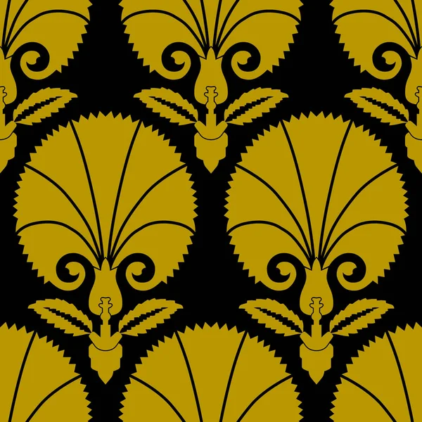 Ottoman Carnation Textile Design Vector Illustration — Stock Vector