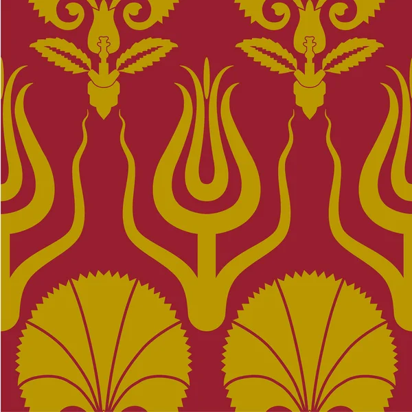 Oeillet Ottoman Design Textile Tulipe — Image vectorielle