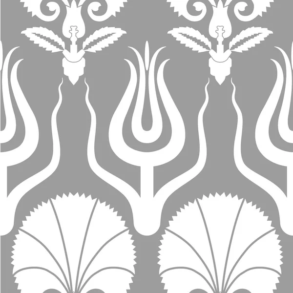 Cravo Otomano Design Têxtil Tulipa — Vetor de Stock