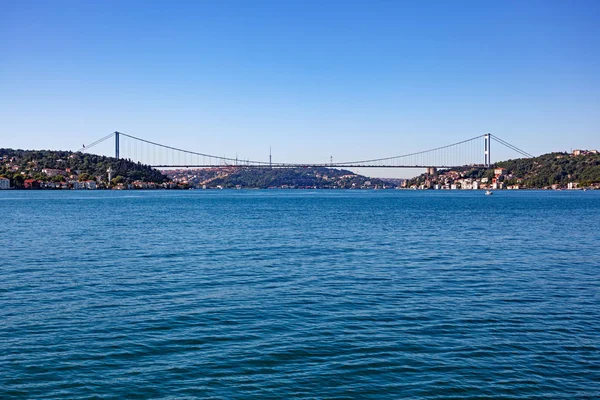 Istanbul Türkiye Haziran 2018 Fatih Sultan Mehmet Köprüsü Nde Gündüz — Stok fotoğraf