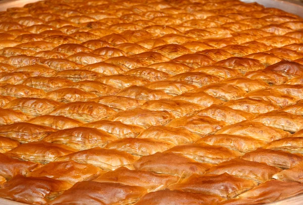Handmade Baklava Arabian Bakery Cuisine Big Sweet Pie — Stock Photo, Image