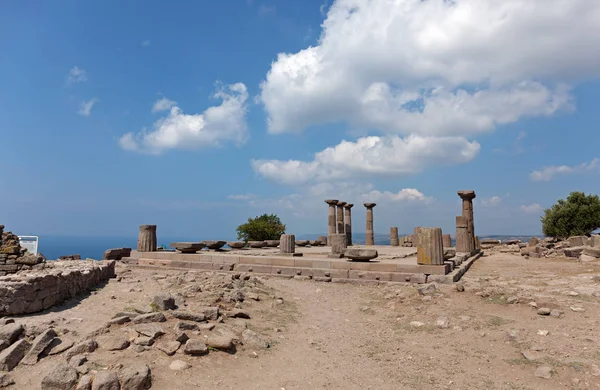 Ruínas Antigas Templo Assos Athena — Fotografia de Stock