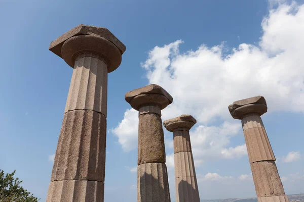 Starověký Chrám Sloupce Assos Athena — Stock fotografie