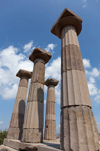 Starověký Chrám Sloupce Assos Athena — Stock fotografie