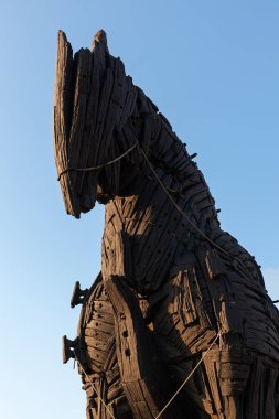 Truva atı Çanakkale Truva filminde için yapılan