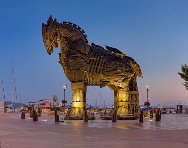 Truva atı Çanakkale Truva filminde için yapılan