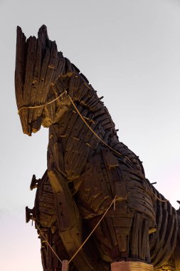 Truva atı Çanakkale Truva filminde için yapılan