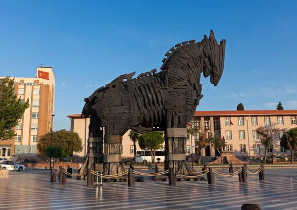 Truva Atı Çanakkale Truva Filminde Için Yapılan — Stok fotoğraf