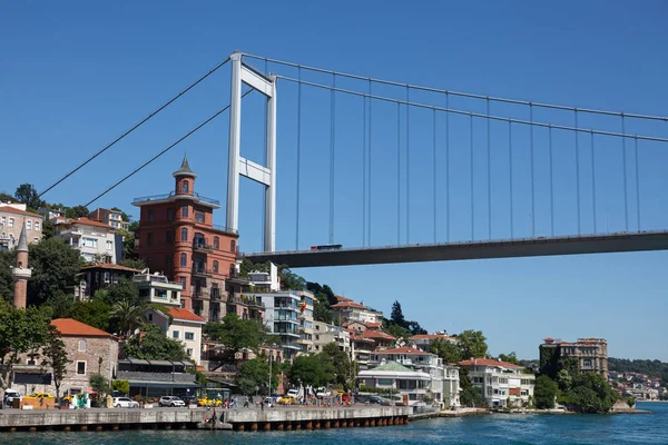 Istanbul Turquía Junio 2018 Fatih Sultan Mehmet Bridge Daytime —  Fotos de Stock
