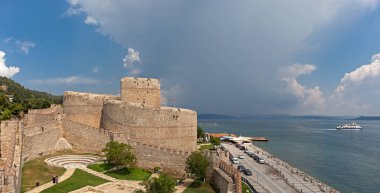Çanakkale, Türkiye - 28 Temmuz 2018: Görünüm Kilitbahir Kalesi gündüz