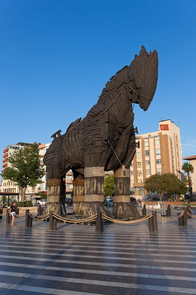Canakkale Turkiet Juli 2018 Trojansk Häst För Troy Film Çanakkale — Stockfoto