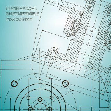 Mekanik. Teknik tasarım. Mühendislik. Kurumsal kimlik. Açık mavi