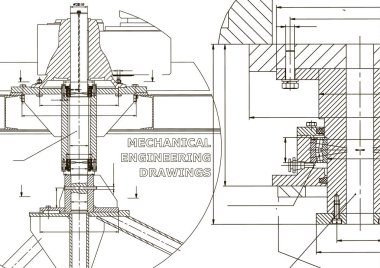 Makine Mühendisliği. Teknik resimde. Mühendislik konuların arka planlar. Teknik tasarım. Enstrüman yapımı. Kapak, afiş