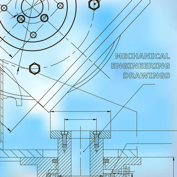 Mécanique Conception Technique Style Ingénierie Fabrication Instruments Mécaniques Couvre Toi — Image vectorielle