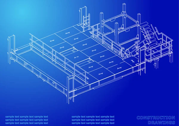 金属製だ体積構造 3Dデザイン 抽象的な背景 援護しろ背景 — ストックベクタ