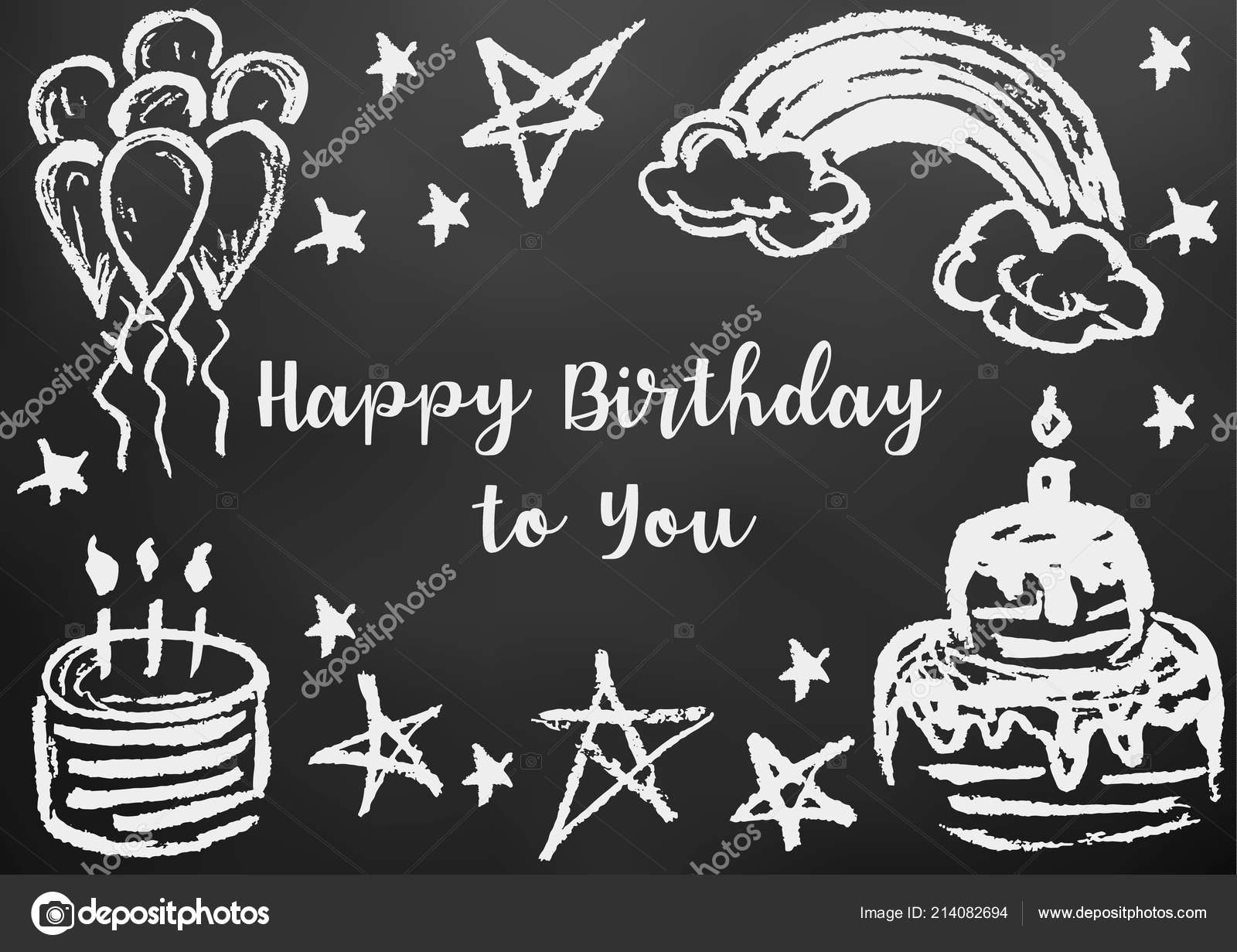 Pencil Drawing Birthday Cards Happy Birthday You Greeting Card
